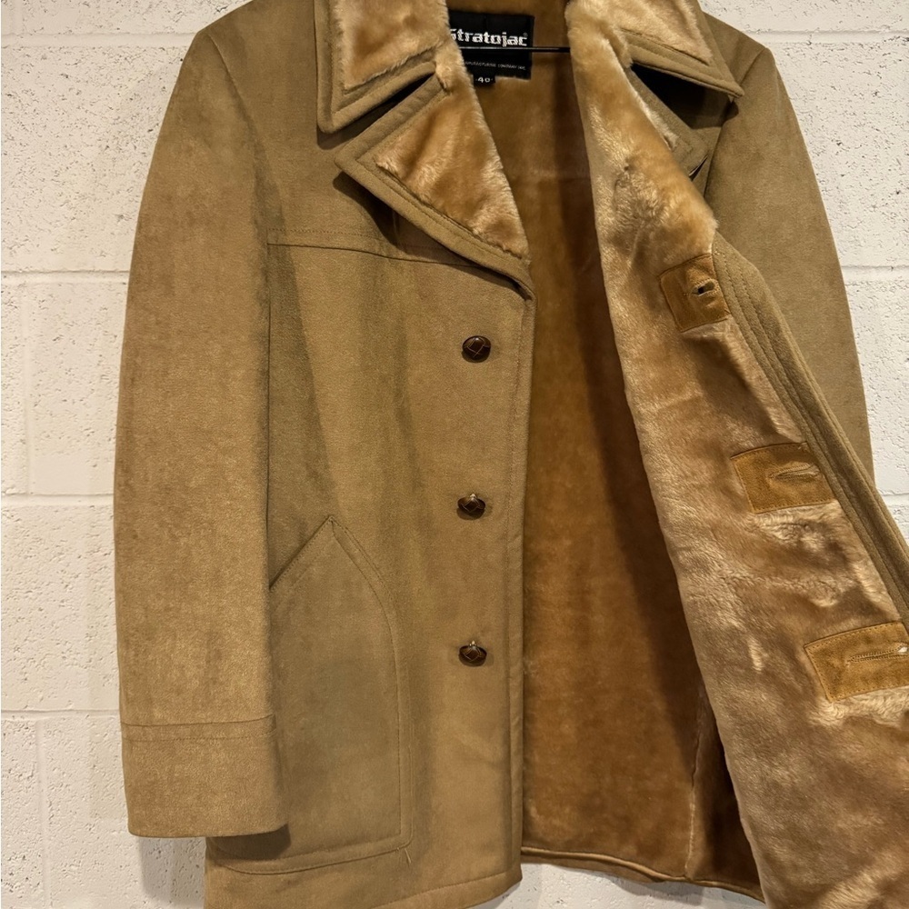 Vintage Stratojac fur lined coat | size 40 - Picture 4 of 7
